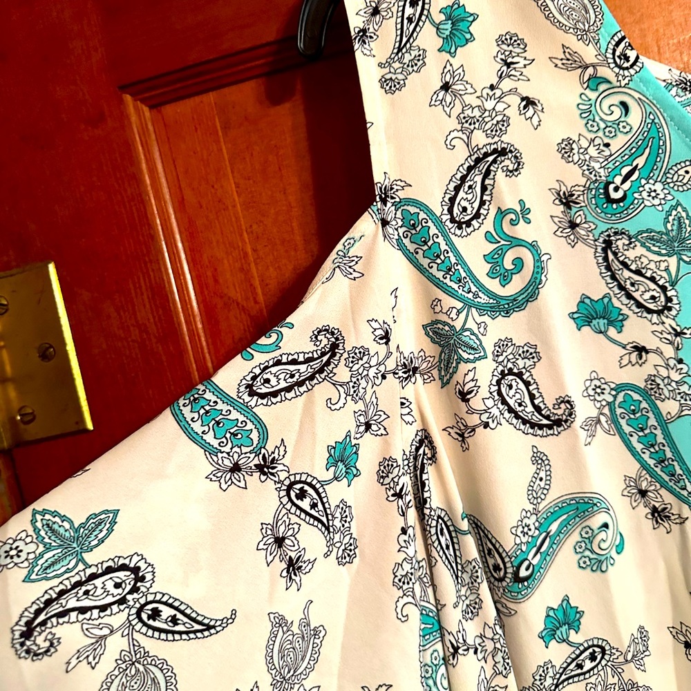 Blouse with Peek-a-boo shoulder